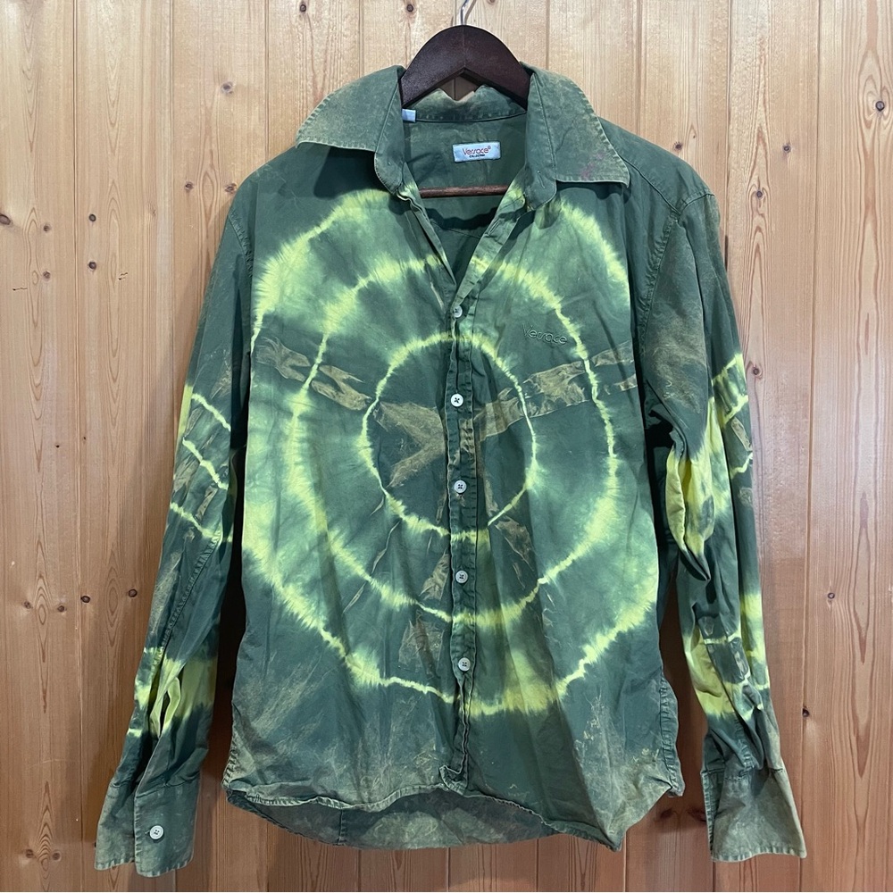 Versace Tie Dye Dress Shirt